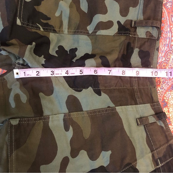 Nili Lotan Green Camouflage Straight Leg Pants - Picture 11 of 13